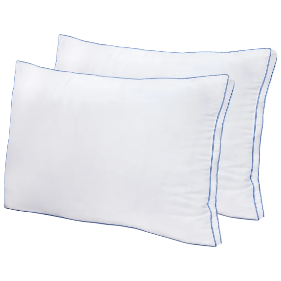 2-Pack: SensorPEDIC MemoryLOFT Deluxe Gusseted Bed Pillow with Memory Foam Core