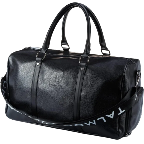 Talmont Men's Vegan Leather Gym Duffle Bag