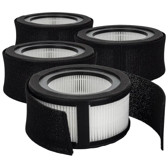 4-Pack: Crane Air Purifier Replacement Filters