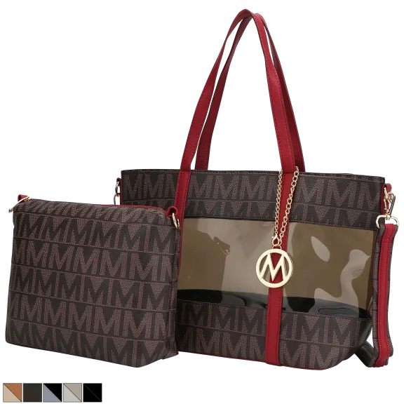 MKF Collection 2-Piece Belinda Tote with Crossbody Bag