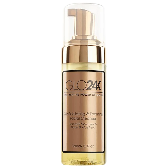 Glo24K 24k Exfoliating & Foaming Facial Cleanser