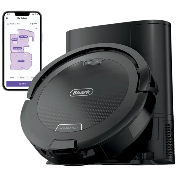 Shark Navigator Robot Vacuum with Self-Empty Base and SmartPath Navigator