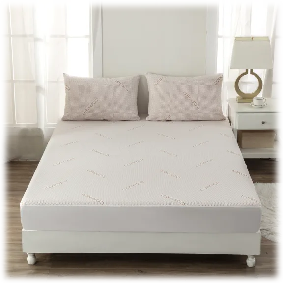 Bibb Home Bamboo Copper Infused Waterproof Mattress Pad
