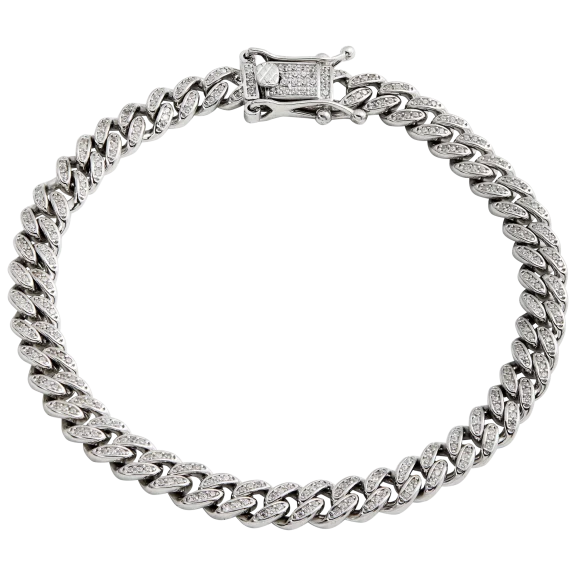 Savvy Cie Sterling Silver Cuban Link Bracelet