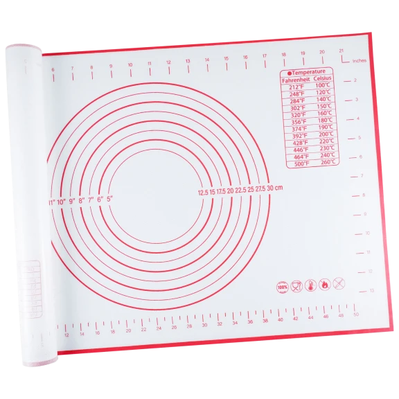 Cheer Collection 16" x 24" Dough Pastry Baking Mat