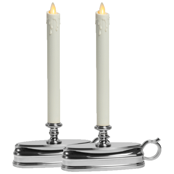 2-Pack: Luminara Real-Flame Effect LED Window Candles