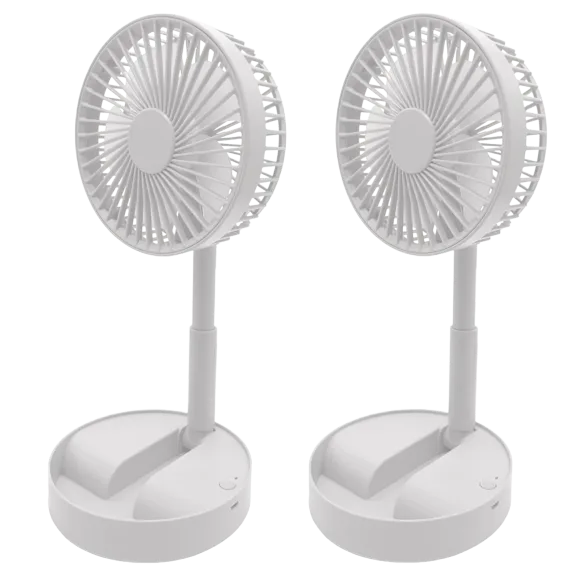 2-Pack: GabbaGoods Roundabout Breeze Rechargeable Fans