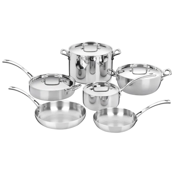 Cuisinart 10-Piece French Classic Stainless Tri-Ply Cookware Set