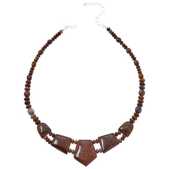 Jay King Multicolor Andorra Moss Agate Necklace