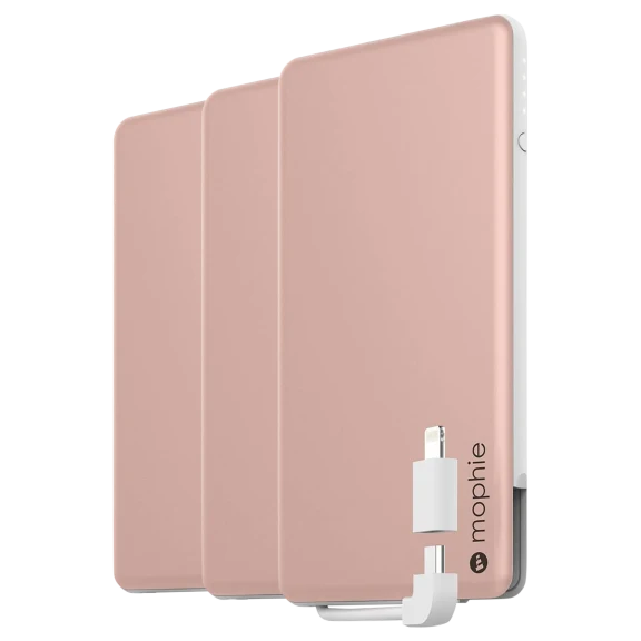 3-Pack: Mophie 4000mAh Batteries with Integrated Cable for Lightning & Micro USB