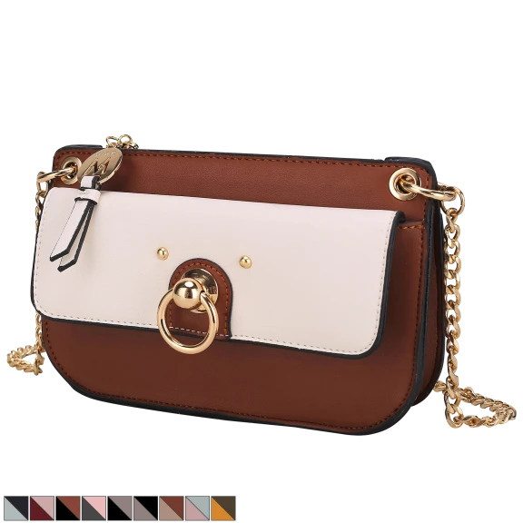 MKF Collection Women’s Jill Color Block Crossbody Bag