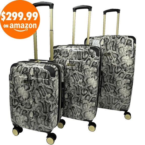 Jenni Chan 3-Piece Hardside Spinner Luggage Set