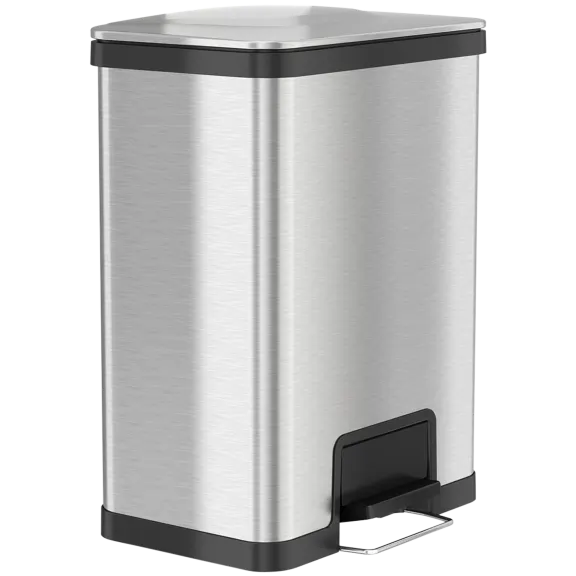 iTouchless 13-Gallon Airstep Step Pedal Trash Can with Odor Control System