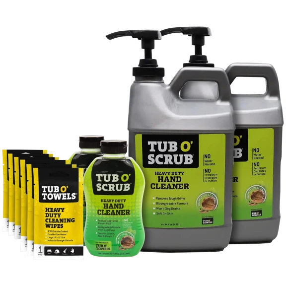 Tub O' Scrub Heavy Duty Waterless Hand Cleaning Kit