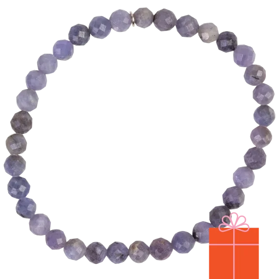 Jay King Tanzanite Faceted Bead Stretch Bracelet