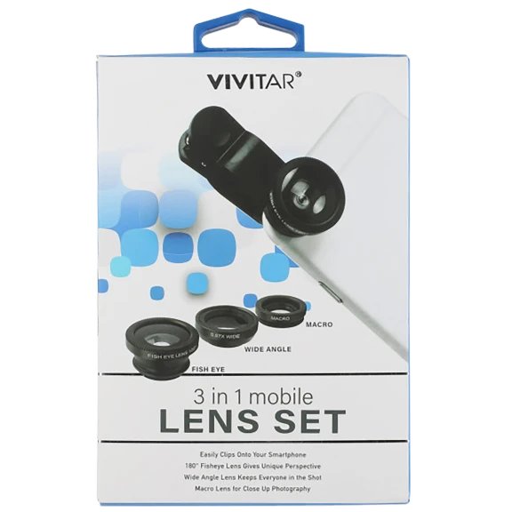 2-Pack: Vivitar 3-in-1 Mobile Lens Set