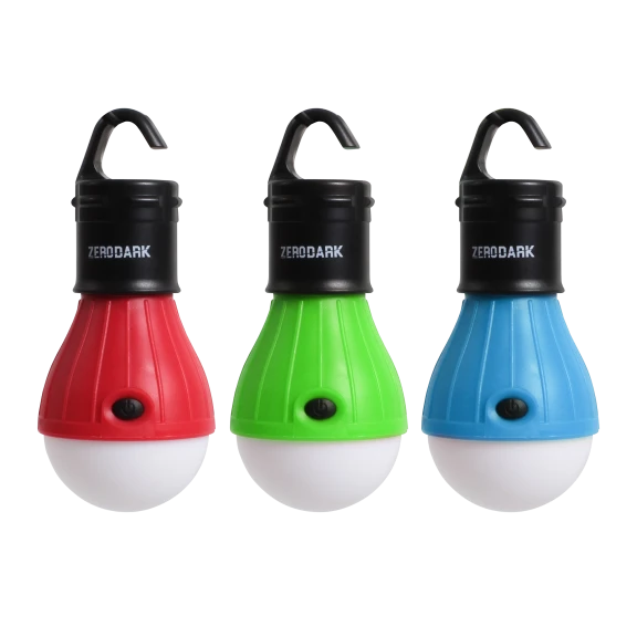 3 Pack: ZeroDark LED Portable Hanging Light Bulbs