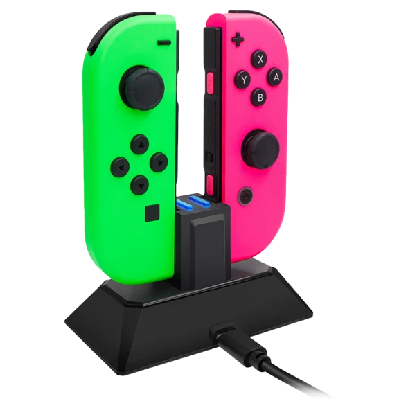 Geek Supply 2-in-1 Charging Stand Docking Station for Nintendo Switch Joy-Cons