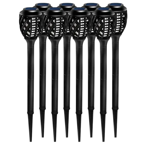 8-Pack: Grand Patio Low Voltage Solar Powered Integrated LED Pathway Light Pack