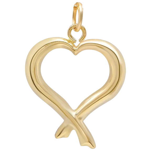 Pori Jewelry 14K Gold Intertwining Heart Pendant