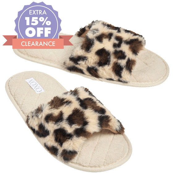 XOXO Ladies Animal Print Slippers