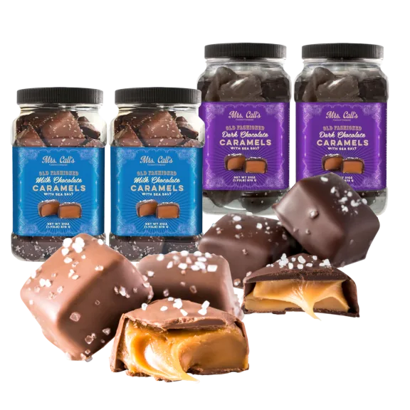 2-Pack: Mrs. Call's Chocolate Sea Salt Caramels (62oz)
