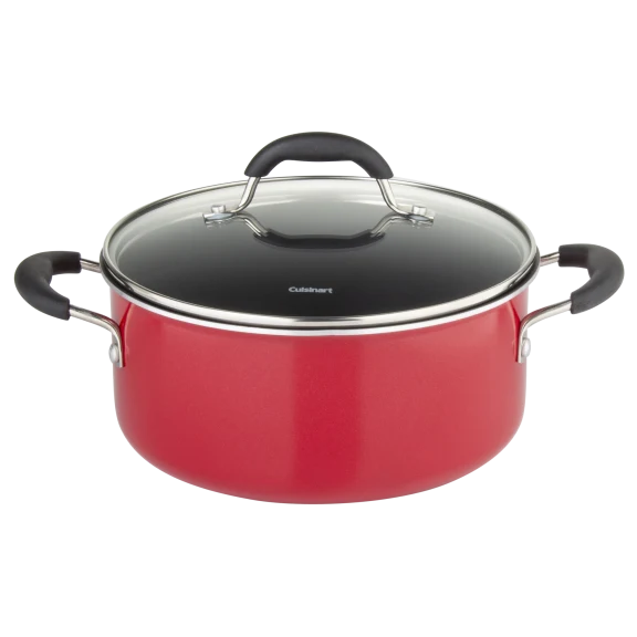 Cuisinart Aluminum 4 Quart Dutch Oven Red With Cover