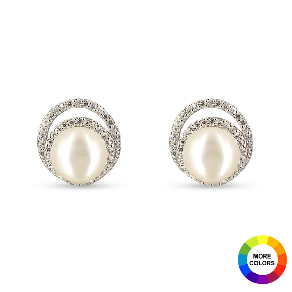 Tara Island Collection "Celeste" Diamond Encrusted Earrings