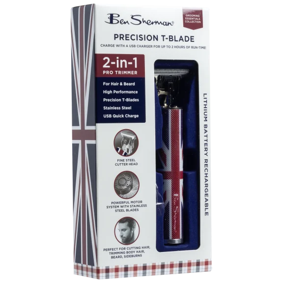 Ben Sherman Precision 2-In-1 Pro T-Blade Trimmer