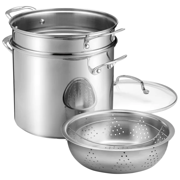 Cuisinart Chef's Classic Stainless 12-Quart Pasta/Steamer 4-Piece Set