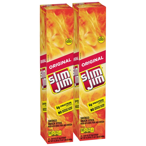 48-Pack: Slim Jim Giant Original Smoked Meat Sticks