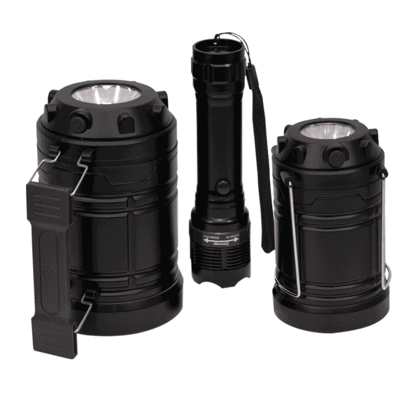 Securebrite 3-Piece COB LED Lantern and Work Light Bundle
