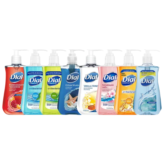 8-Pack: Dial Antibacterial Liquid Hand Soap, 7.5 oz