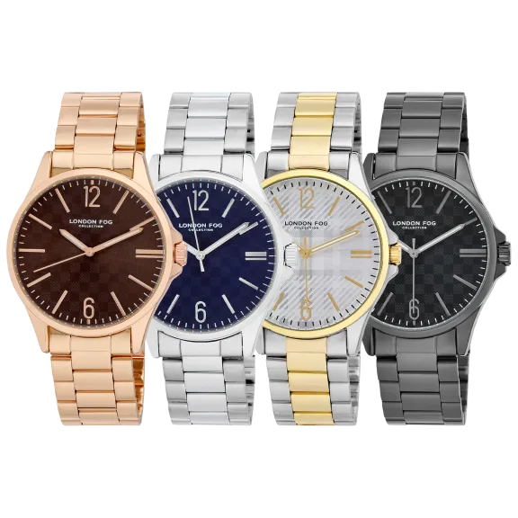 London Fog Aberdeen Link Bracelet Watch