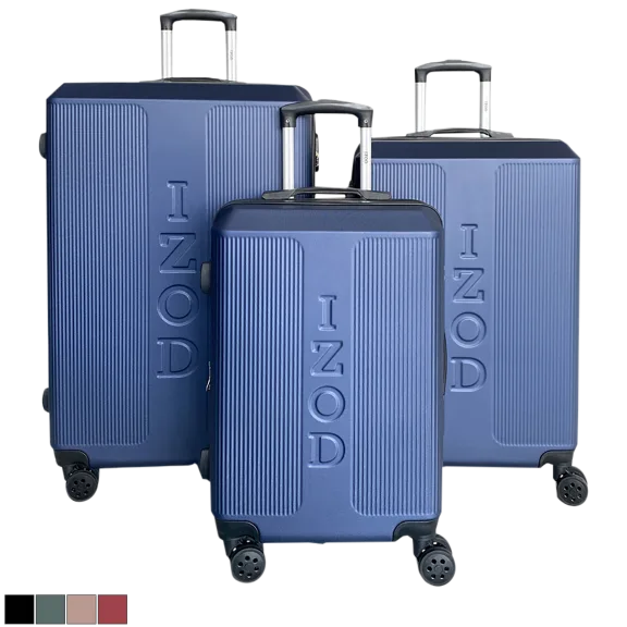 IZOD Skye 3-Piece Expandable ABS Luggage Set