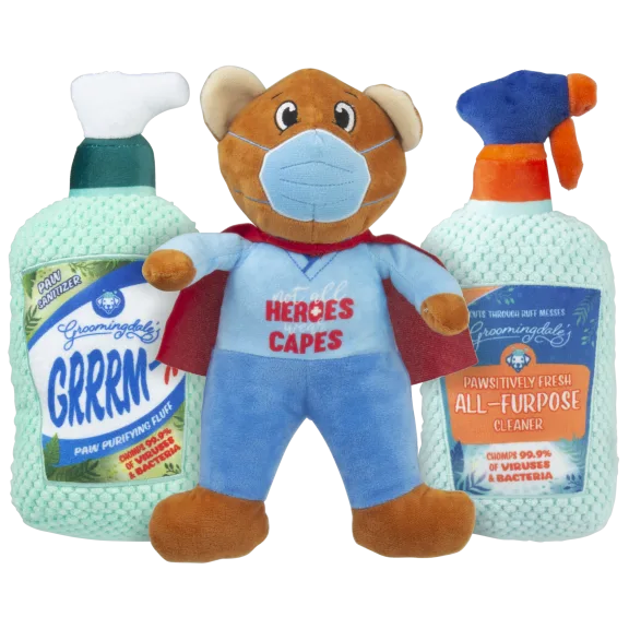 3-Pack: Bow Wow Cleanin' Canine Large Dog Toys