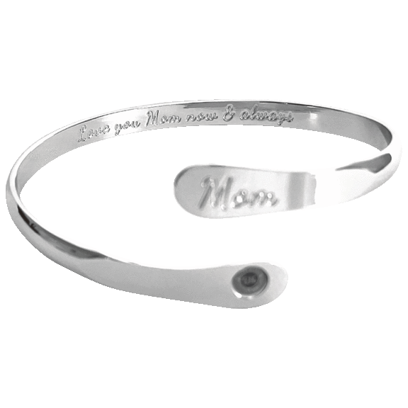 Hollywood Sensation 18K Gold Plated "Love you Mom now & always" Bracelet