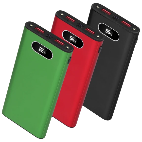 iMounTEK 20,000 mAh Super Fast Charging Power Bank with LED Display & Flashlight