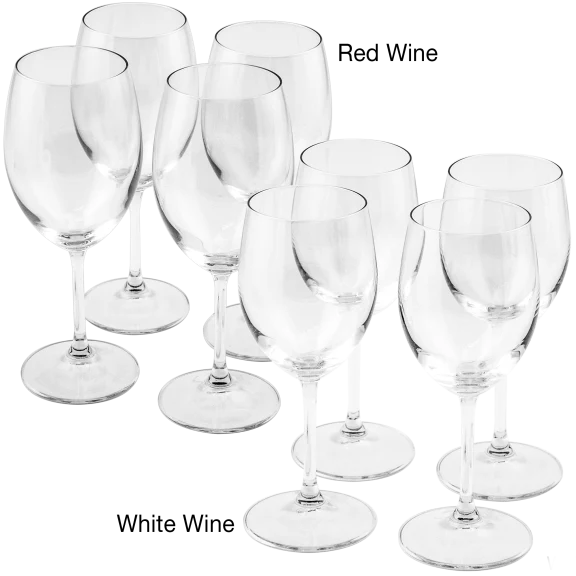 4-Pack: Bormioli Rocco Momenti Wine Glasses (Red or White)