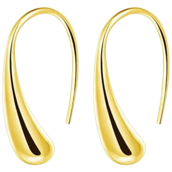 Dloria Isabella Eternal Drops Dainty Teardrop Dome Earrings