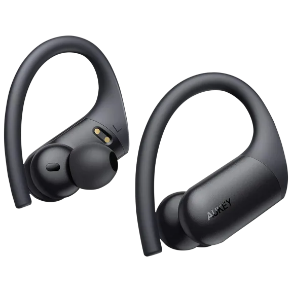 Aukey Wireless Charging Earbuds Elevation Over-Ear IPX8 With CVC 8.0