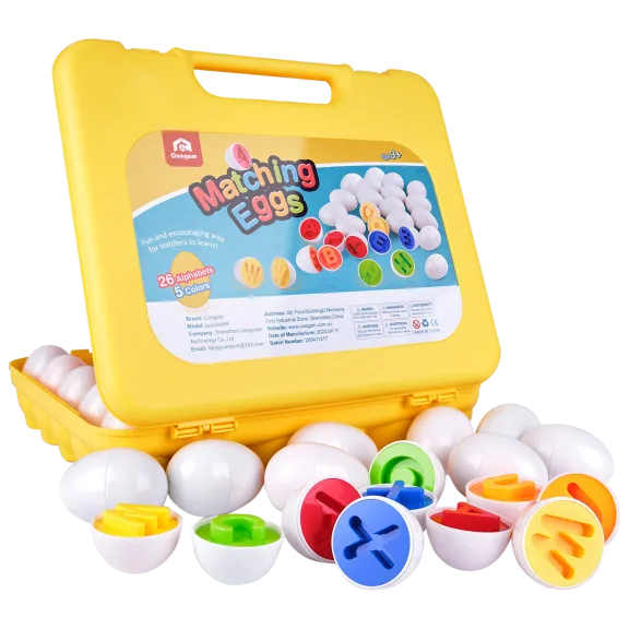 Coogam Letter-Matching Eggs Alphabet Puzzle
