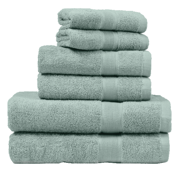 6-Piece: Heidi & Oak 100% Cotton Ringspun Towel Set