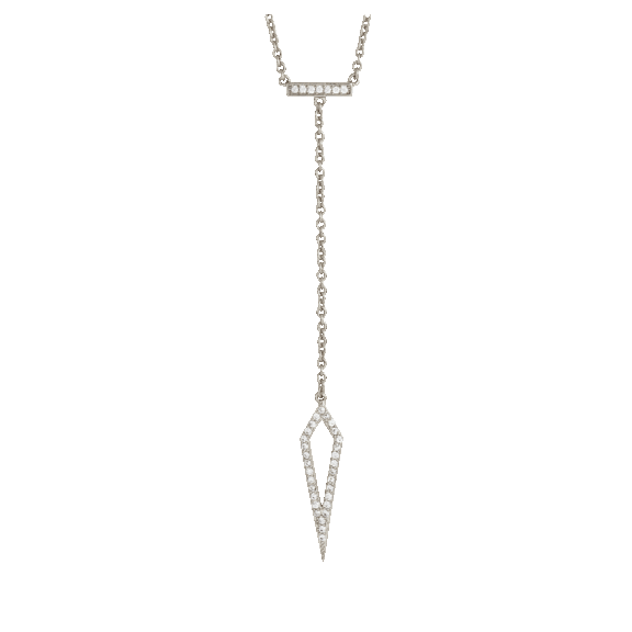 Sole du Soleil Lily 18k Plated Arrow Drop Necklace