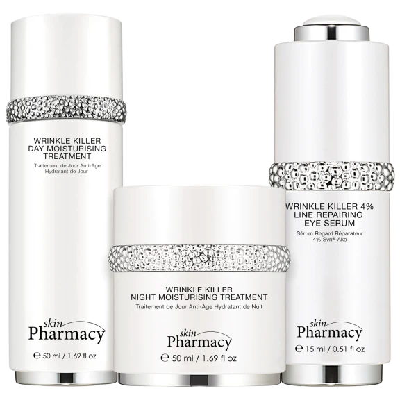 Skin Pharmacy Wrinkle Killer Day & Night Moisturizers and Eye Serum