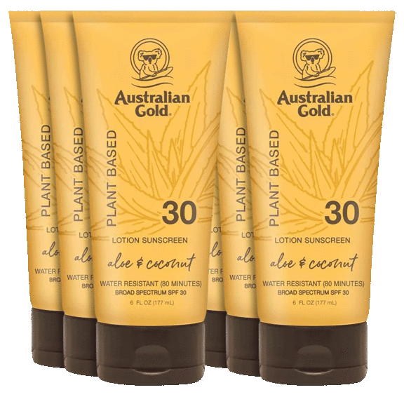 6-Pack: Australian Gold Water Resistant Lotion Sunscreen