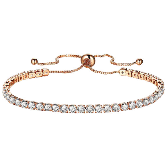 Hollywood Sensation's Jaime Rose Gold Crystal Bracelet