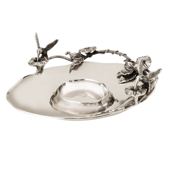 Star Home Designs Hummingbirds Chip and Dip Server