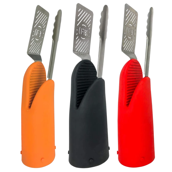 Flippin' Boss All-In-One Stainless Spatula, Tong & Heat Resistant Silicone Glove