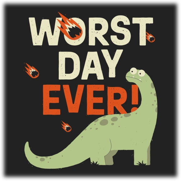 Worst Day Ever T-Shirt by Zawitees